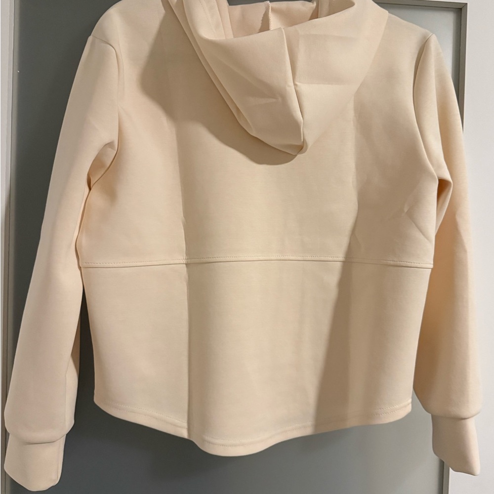 Short Rhinestone Drawstring Hoodie - Picture 3 of 4